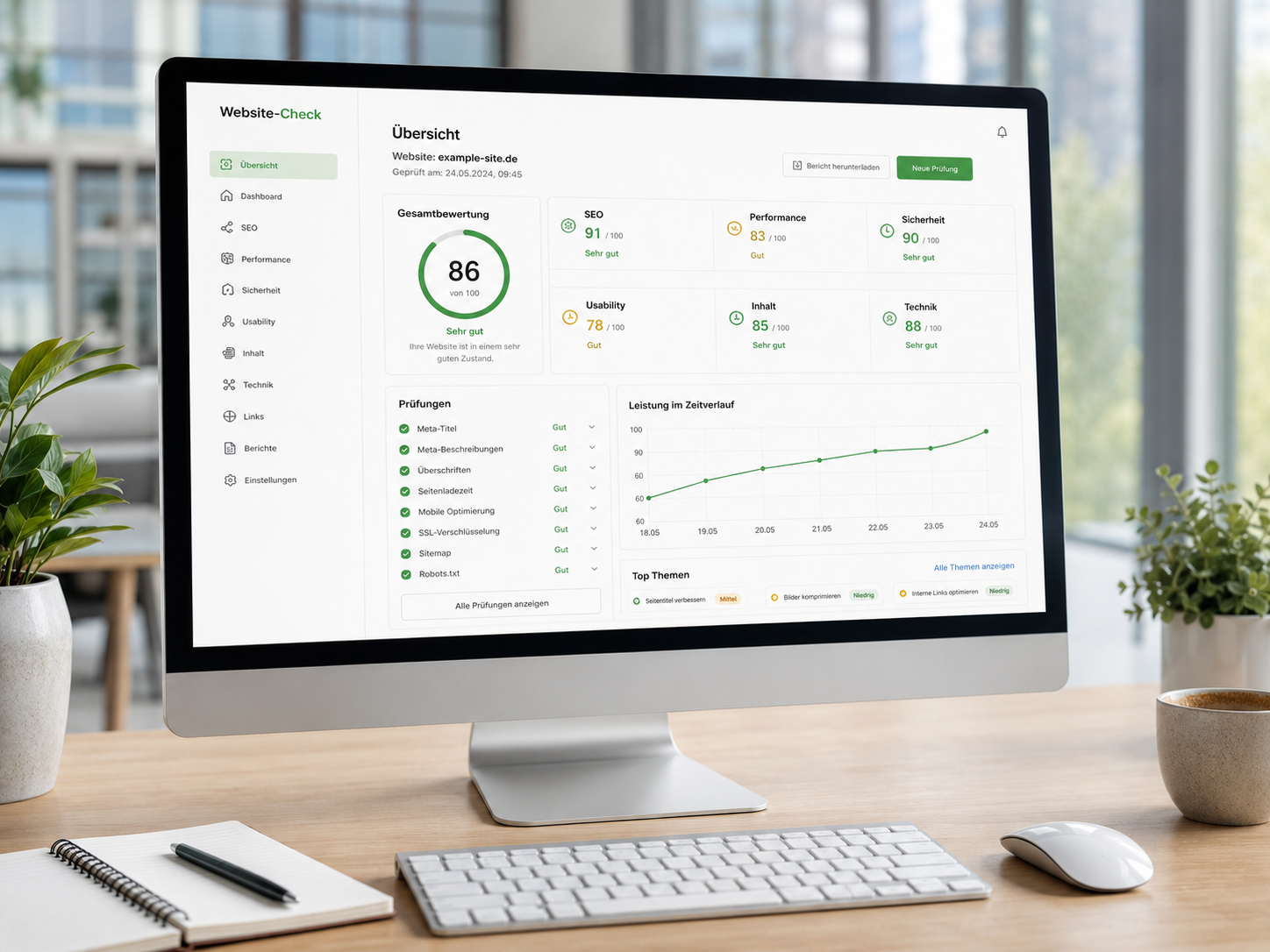 Website-Check und digitale Analyse